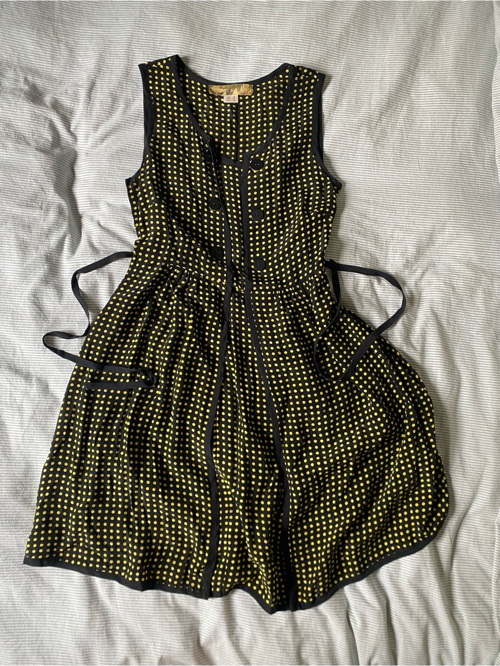 Vintage Polka Dot Dress 100% SILK